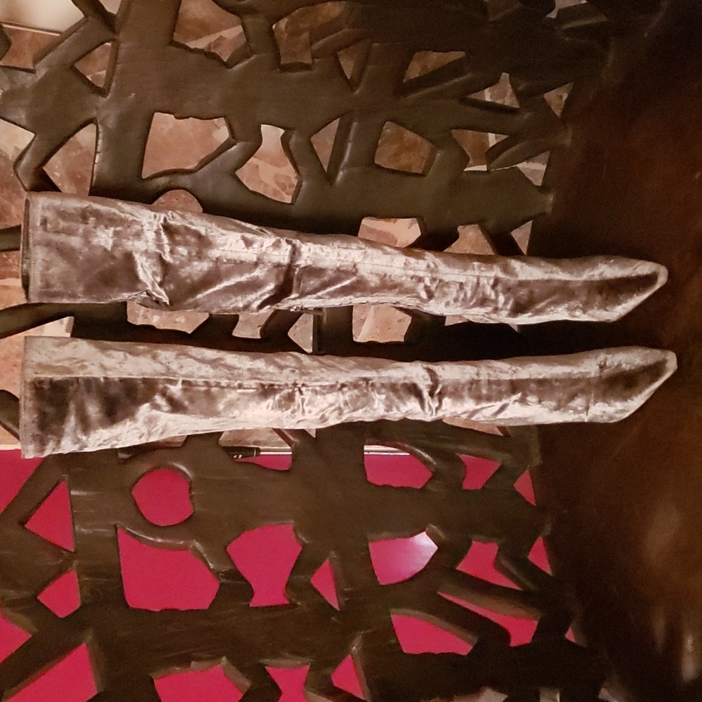 Vintage Tom Ford x Gucci Velvet Over the Knee Boots